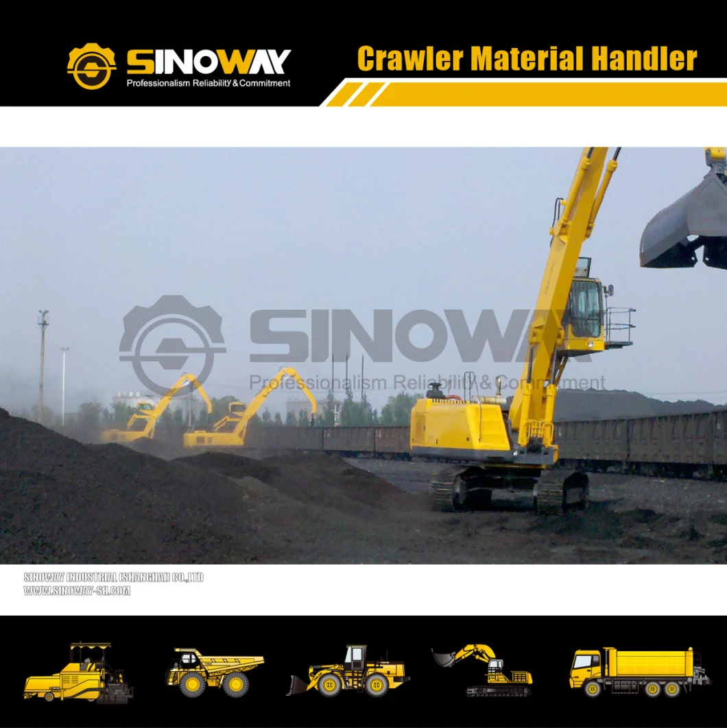 Harbor Crawler Material Handling Excavator with Loose Material Grab
