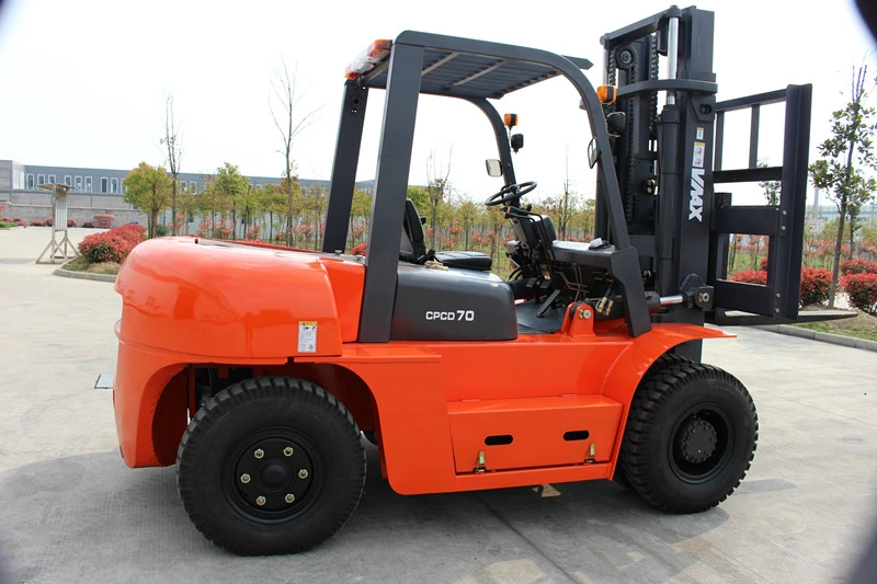 Vmax Automatic Transmission Material Handling Equipment 7 Ton Diesel Forklift Truck with Cabin