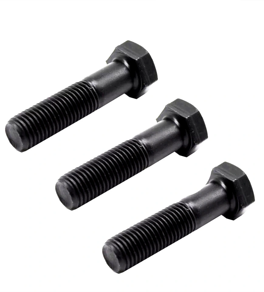 Half Thread Black Hexagon Bolt Carbon Steel Bolt Stud Bolt