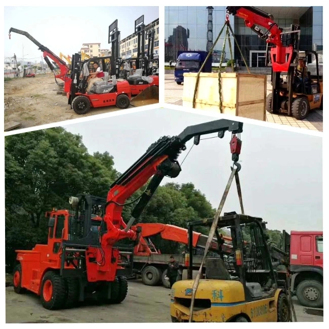 Customizing Forklift Mounted Crane Hydraulic Hoist 4 -10ton Folding Boom (Forklift Fly Jib Crane)