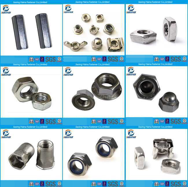 Hex Flange Nuts Hex Nuts Hexagon Nuts Wheel Nuts DIN6923 DIN74361 Zinc Chrome