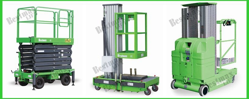 Manual Operated Material Lift with Aluminum Material