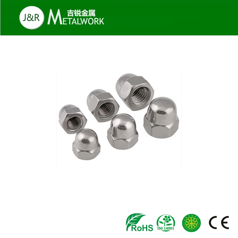 SS304 SS316 Stainless Steel Hex Acorn Nut (DIN1587)