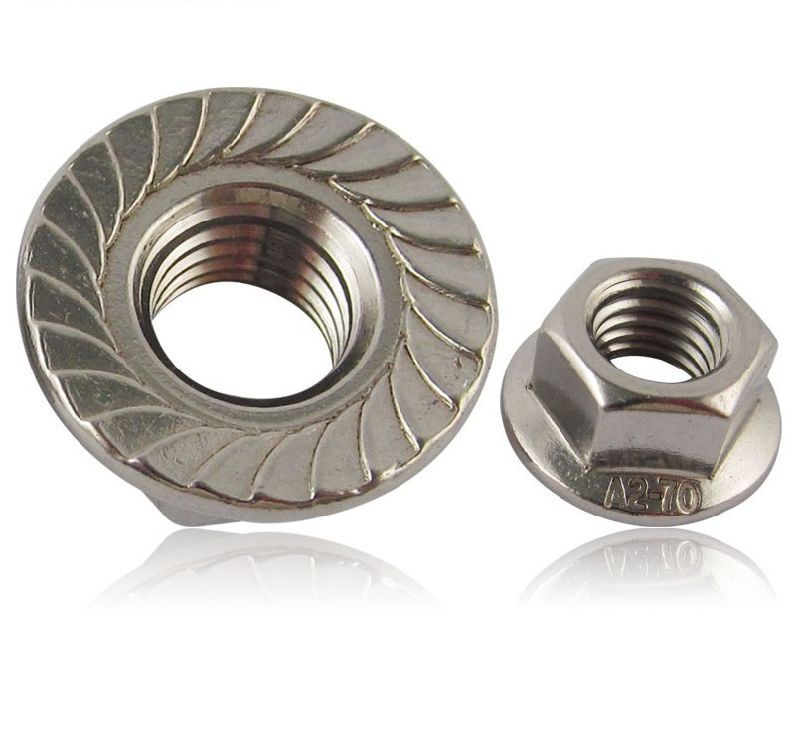 Stainless Steel Flange Nut DIN6923 Hexagon Nuts with Flange