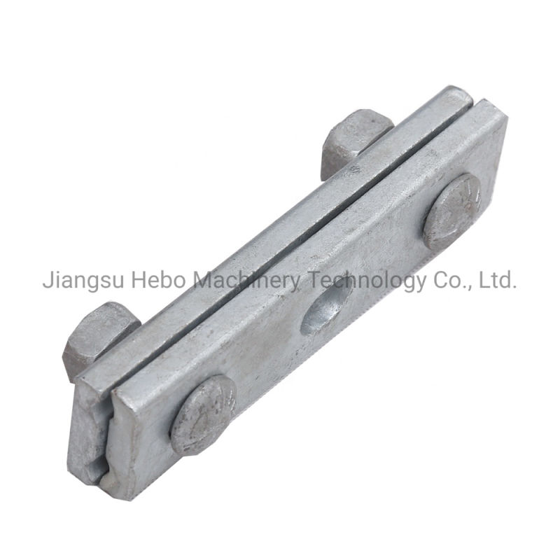 Galvanized Steel Line Cable Clamp Three Bolt Guy Wire Clamp