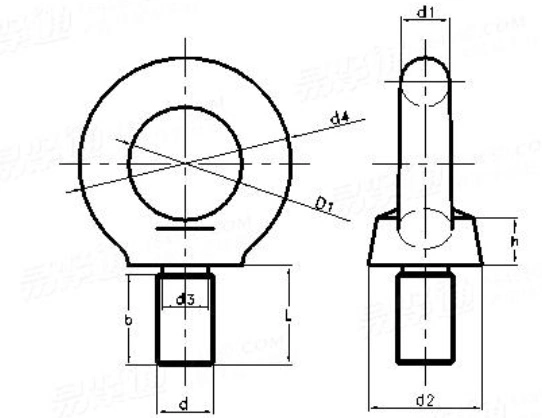 Fastener/Bolt/DIN580/Eye Bolt/Lifting Eye Bolt/Stainless Steel/Zine Plated/Carbon Steel