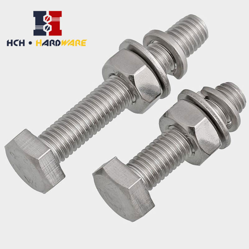 Stainless Steel 304 Hex Bolt with Nut/Hexagon Bolts/SS304 Bolt Nut/SS316 Bolt and Nut
