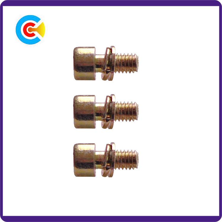 International Multicolored M6 Hexagonal Combination Screws Galvanized Fan Combination Screws