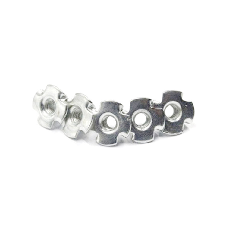 4 Prong T Nuts, Carton Steel T Nuts