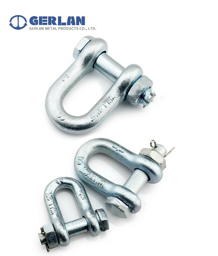 High Load Forged G2150 Bolt and Nut Safety Pin Shackle