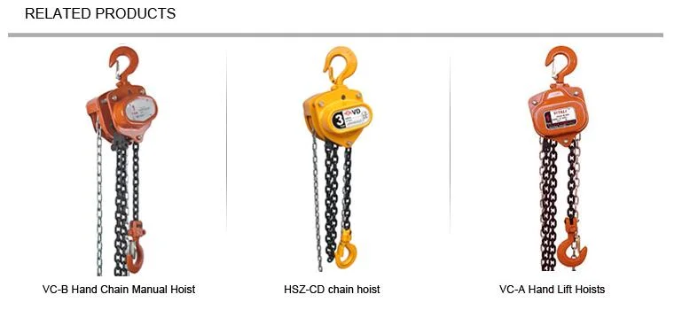 Manual Chain Block, Overhead Crane 3ton Hand Chain Hoist