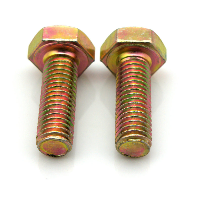 DIN933 Hex Head Bolt with Full Thread Yellow Zinc Plated Gr4.8