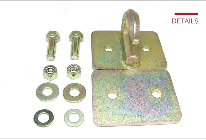 Rigging Hardware Galvanized Forged Steel Trailer Hook G70 Grab Hook Welded on Plate with Bolts