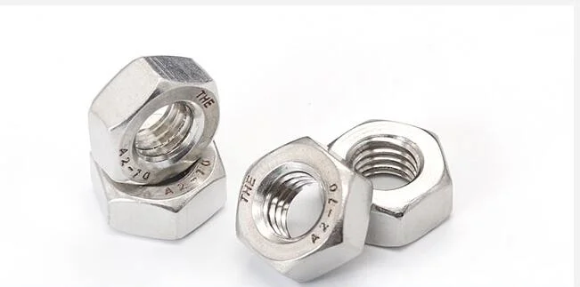 Stainless Steel Hexagon Nut with Bsw Threads, Hexagon Machine Nut, Locknuts, Wing Nuts