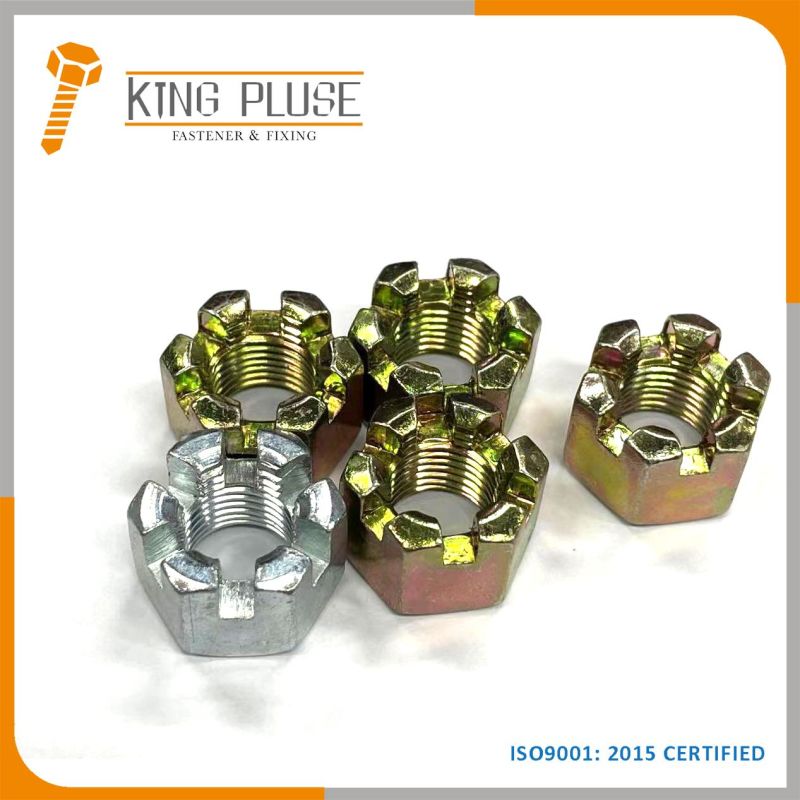 DIN935 Hex Slotted and Castle Nuts with Zinc Plated