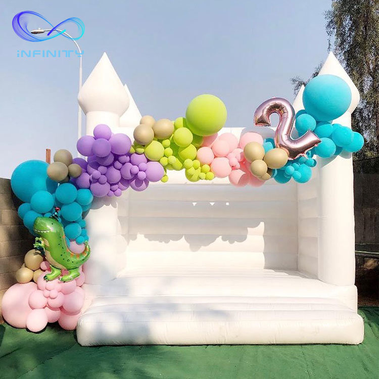 Factory Price Inflatables Jumping Castle Inflatables White Bouncy Wedding Castle