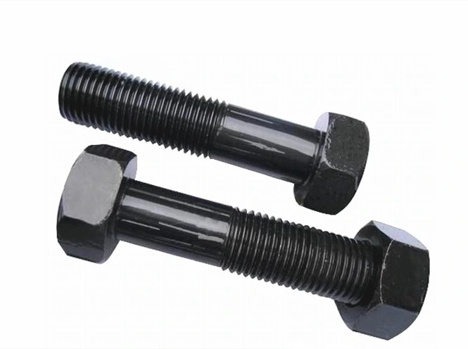 Half Thread Black Hexagon Bolt Carbon Steel Bolt Stud Bolt