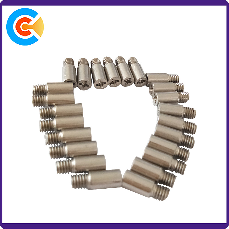 Stainless Steel M3 M4 M6 Slotted Headless Screw