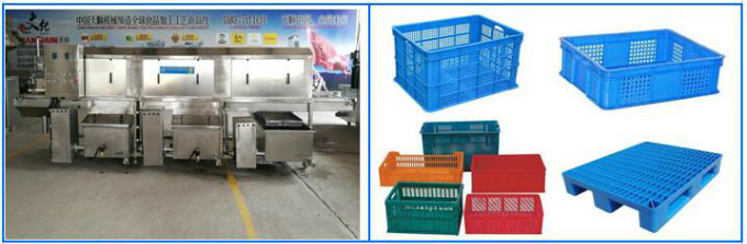 500PCS/H Basket Washing Machine Crate Washer