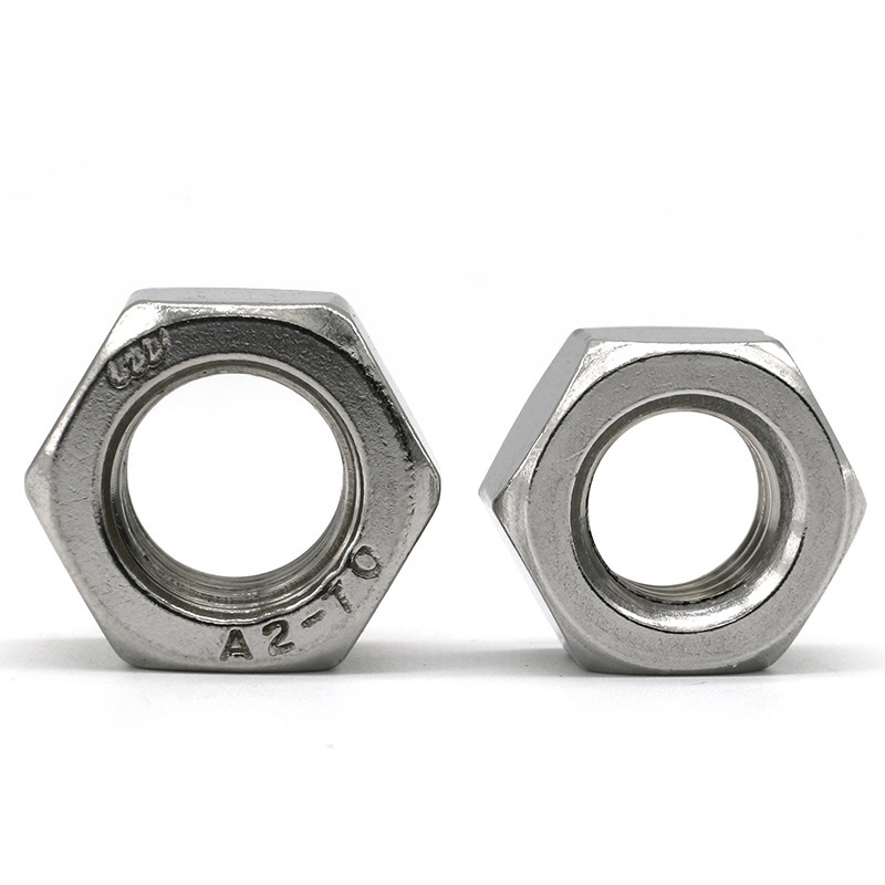 M8 A2 DIN934 Stainless Steel 304 Hex Nuts