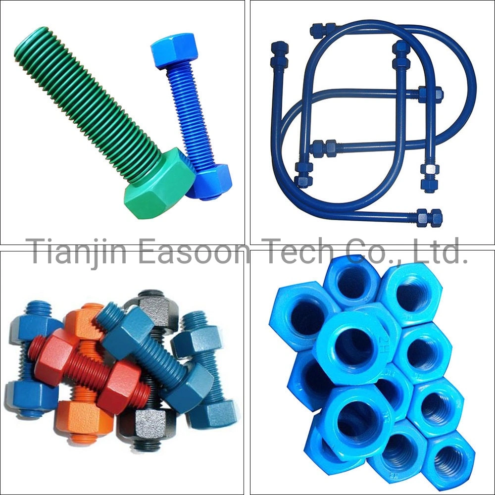 Heavy Hex Bolt and Nut Teflons Structural Hex Bolt ASTM A193 A320