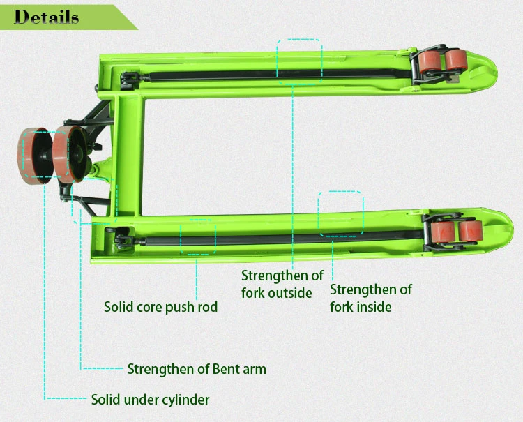 2 Ton, 2.5 Ton, 3 Ton Hydraulic Hand Pallet Truck /Pallet Trolley Jack