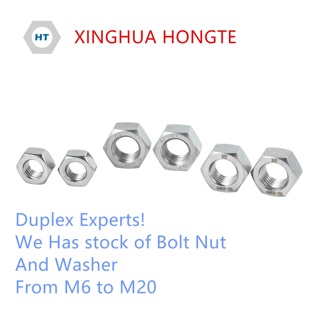 Duplex Hex Bolt 1.4462 Hex Nut Uns S31803 Bolt Duplex 2205 Stud Bolt