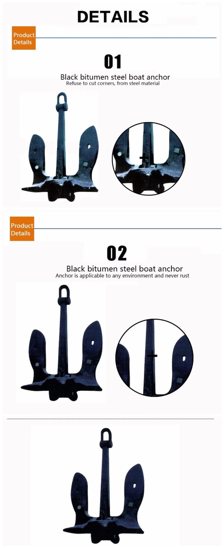 Marine Navy Anchors Manufacturer Ship Anchors for Sale