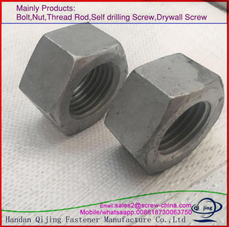 DIN934 Hex Nut, HDG Hex Nut/Hex Screw/Hex Fasteners Cheap Price From Handan, China