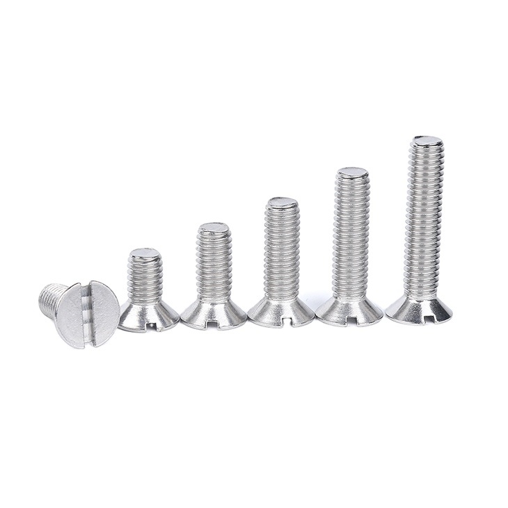 DIN963 Slotted Countersunk Head Machine Screw, Slotted Cheese Head