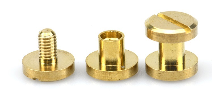 Hot Sale M3 Brass Flat Head Slotted Chicago Screw