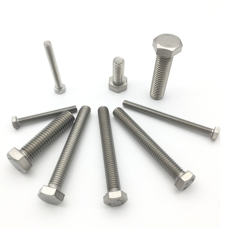 Factory Price Stainless Steel DIN 931 Hex Bolts and Nuts