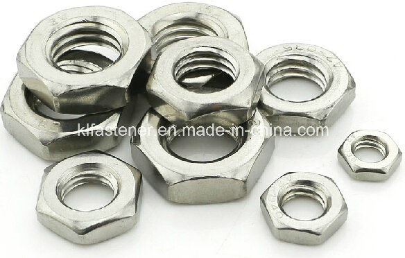 Zinc/Nickel Plated Hex Thin Nuts DIN439 Hex Nuts