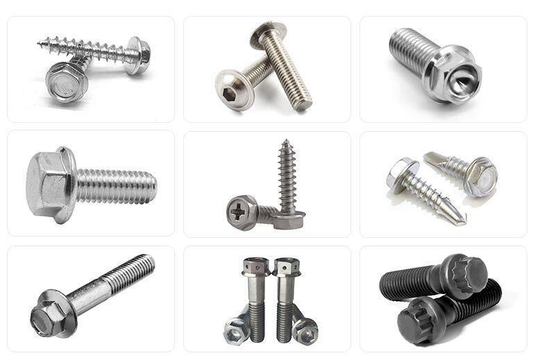 Hot Selling Cross Recessed Hex Flange Bolt with Zinc Coating