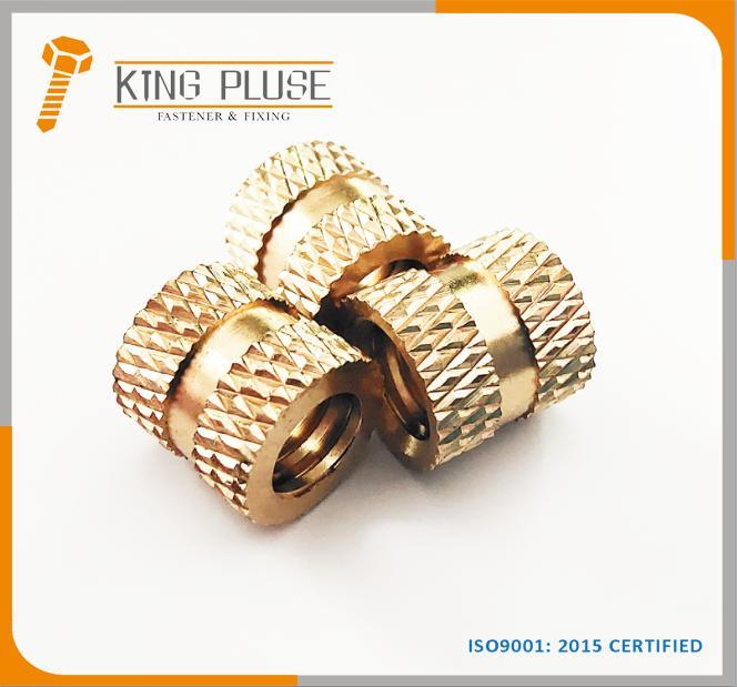 China Supplier Knurled Brass Fasteners Manufacturer, Brass Nuts for Plastics