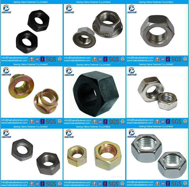 Carbon Steel Hex Nut ASTM A563/Gr. a Hex Nuts with HDG /10s Heavy Hex Nuts