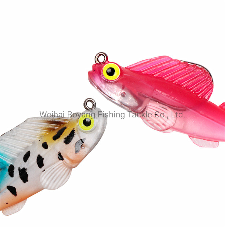 3D Eyes Luminous Eyes Lead Head Soft Bait Plastoc Fishing Lure