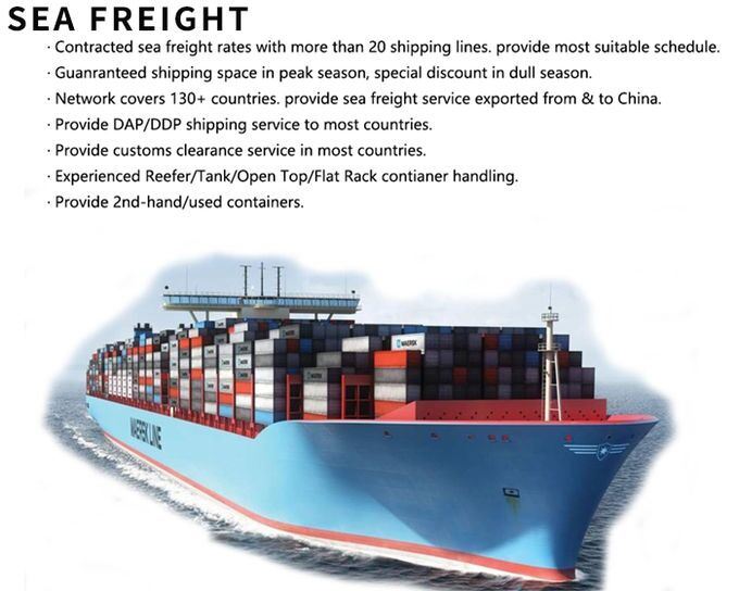 Sea Freight to North American USA Shipping Cargo Include Customs Clearance