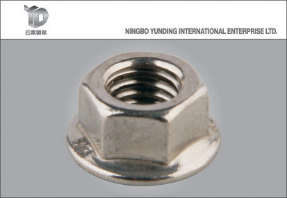 2016 Hot Sale Hexagonal Flange Lock Nut, Zinc Plated (YD-HFL414)