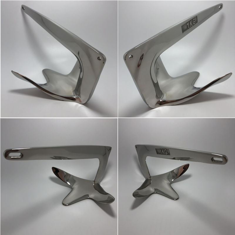 Stainless Steel Bruce Anchor, Danforth Anchor, Hinged Plough Anchor, Delta Anchor, Folding Anchor (Grapnel Anchor)