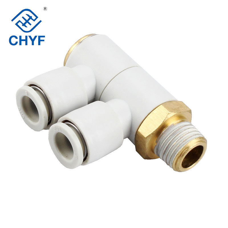 Quick Connector Kq2vd Series Single Head 2 Sets of External Thread Rotatable Plug Kq2vd04-01s/06-01s Fittings