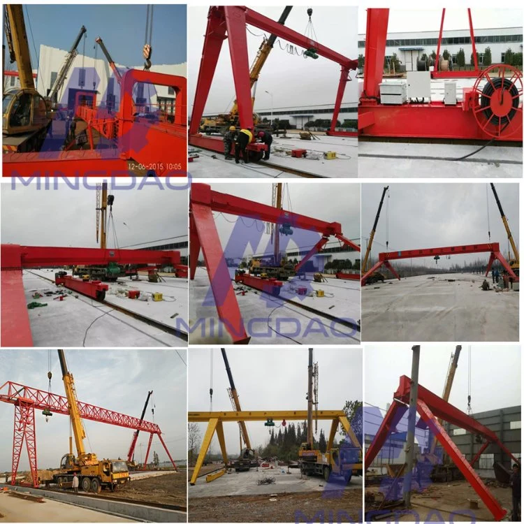 Durable Using Time Single Girder Gantry Crane with Side Cantilever