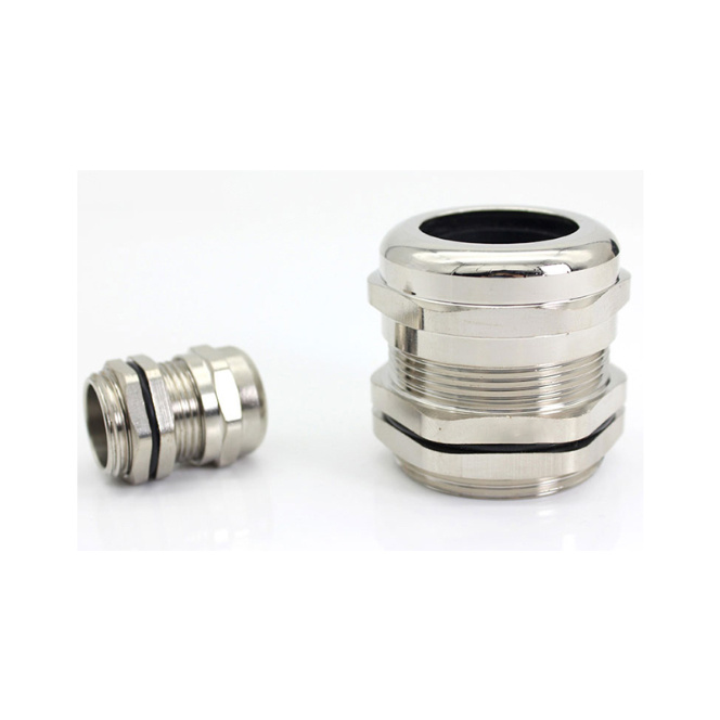 RS PRO M20 Cable Gland with Locknut, Nickel Plated Brass, IP68