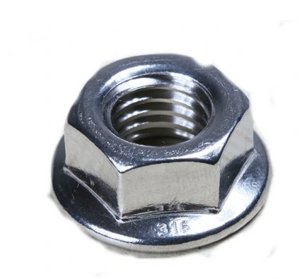 Metric Stainless Steel Carbon Steel Plating Hexagon Flange Nuts Manufacturer