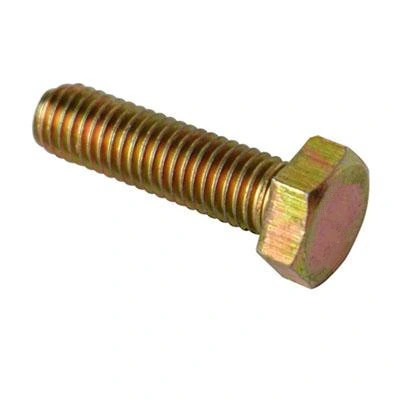DIN931 Yellow Color Hex Head Bolt Hex Bolts and Nuts