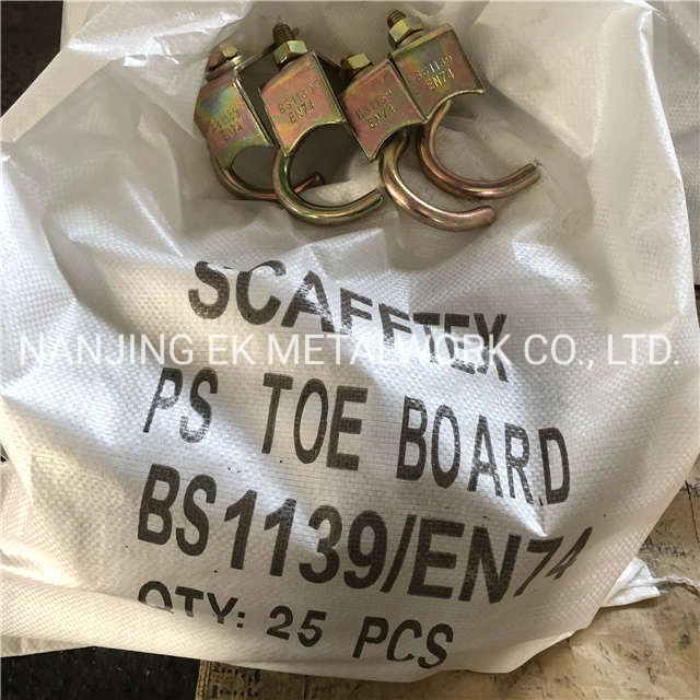 China Supplier En74 BS1139 Coupler Fastener Scaffolding British Fitting Clamp Pressed Toe End Clip for Sales
