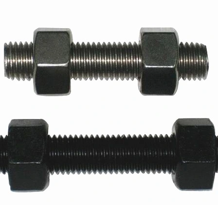 Carbon Steel Double End Threaded Bolt and Nut Screw Hex Bolt and Nuts