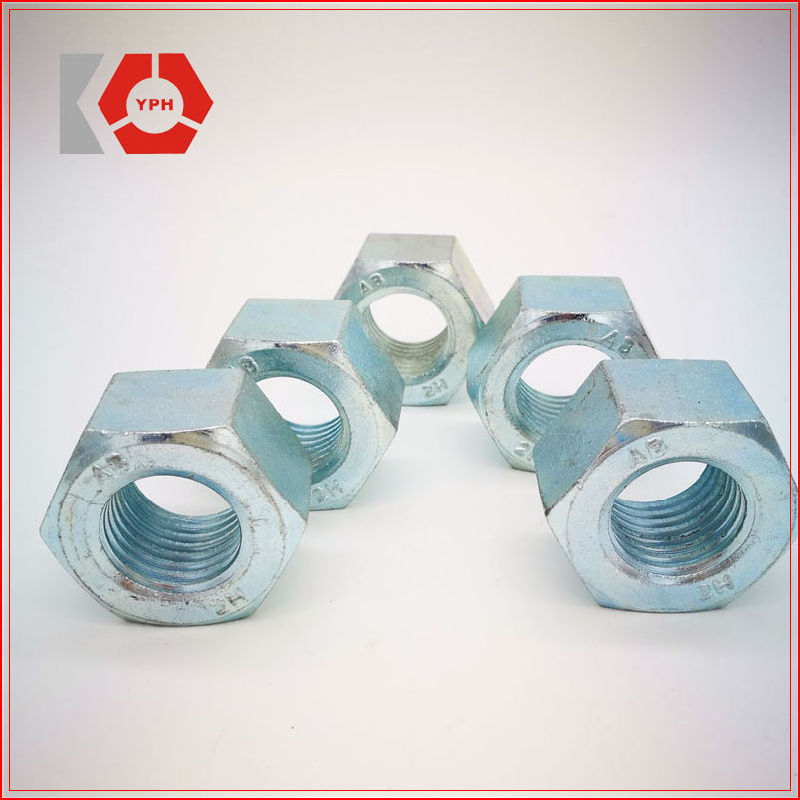 A194 Hex Nut Blue White Zinc Coating Hex Nut