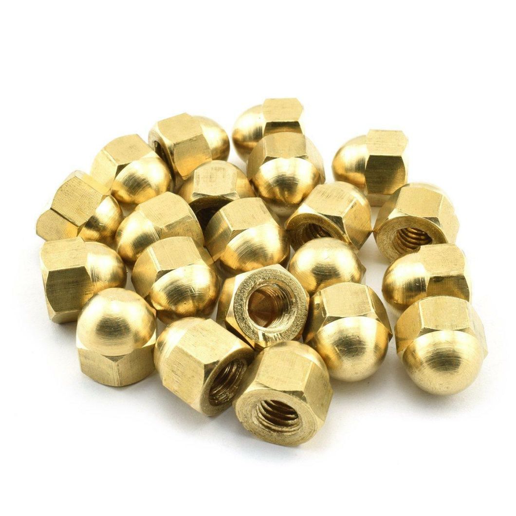 Non-Standard Turned Part Short Brass Threaded Rod Stud