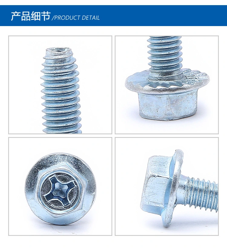 Carbon Steel Bolt Self Tapping Cutting Screw with Zinc Plated 8.8grade